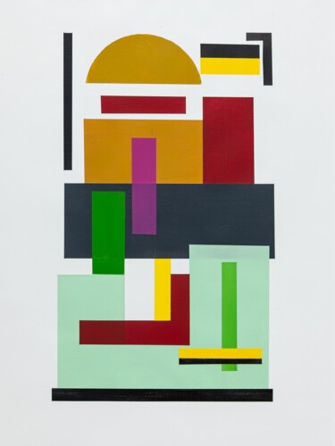 Картина под названием "Shapes and Colours" - William Eiffert, Подлинное произведение искусства, Акрил