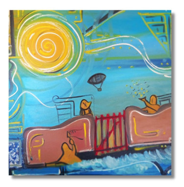 Painting titled "Wall in Paranapiaca…" by William Mr, Original Artwork, Acrylic Mounted on Wood Stretcher frame