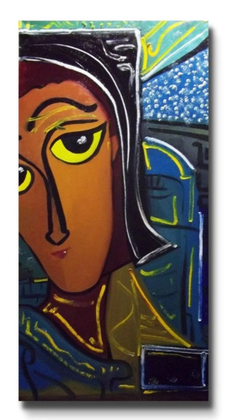Painting titled "Figurative 7" by William Mr, Original Artwork, Acrylic Mounted on Wood Stretcher frame
