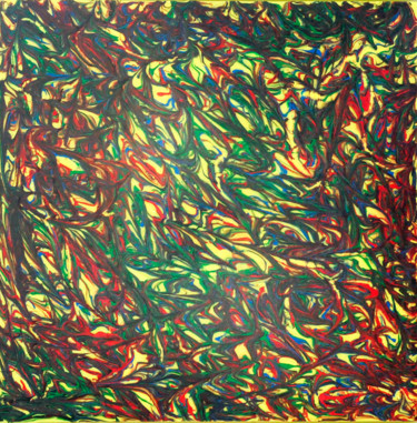 Painting titled "Yellow Swirl.jpg" by William Olexik, Original Artwork, Acrylic