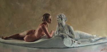 Painting titled "An Ancient Tale" by William Oxer F.R.S.A., Original Artwork, Acrylic