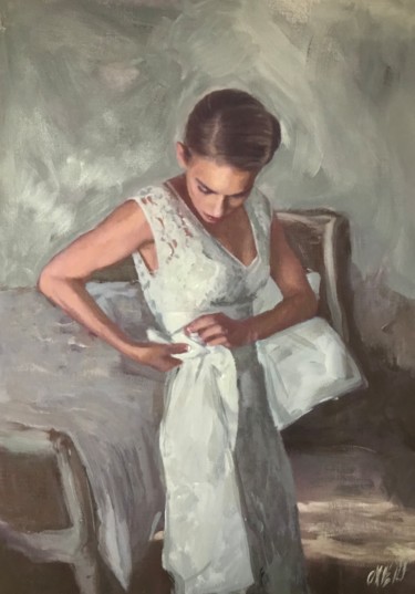 Painting titled "The Bells Are Ringi…" by William Oxer F.R.S.A., Original Artwork, Acrylic