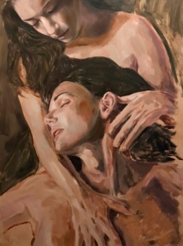 Painting titled "Into The Hands Of D…" by William Oxer F.R.S.A., Original Artwork, Oil