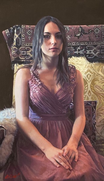 Peinture intitulée "Her Sanctuary" par William Oxer F.R.S.A., Œuvre d'art originale, Huile