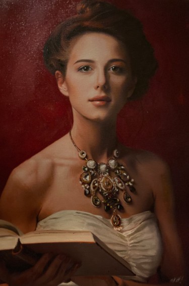 Painting titled "The Book Of Jewels" by William Oxer F.R.S.A., Original Artwork, Acrylic