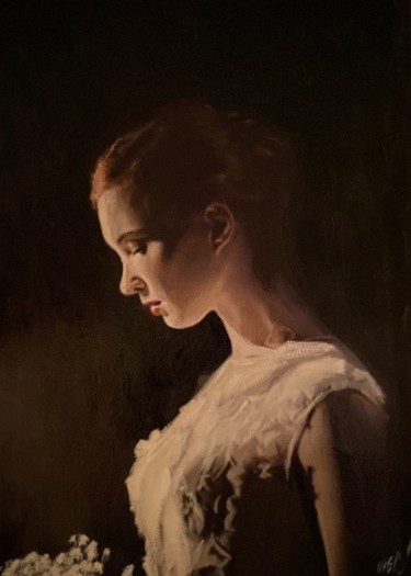 Painting titled "Divine Light" by William Oxer F.R.S.A., Original Artwork, Acrylic