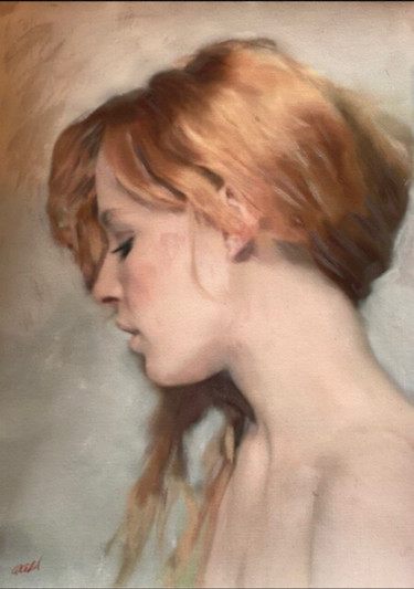 Painting titled "The Muse Of Passion" by William Oxer F.R.S.A., Original Artwork, Acrylic