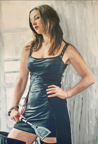 Painting titled "Justice" by William Oxer F.R.S.A., Original Artwork, Acrylic
