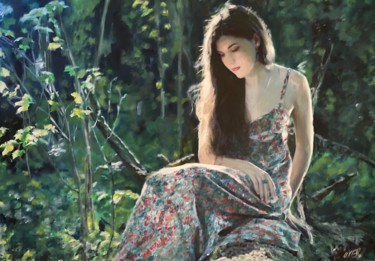 Painting titled "The Forest" by William Oxer F.R.S.A., Original Artwork, Acrylic