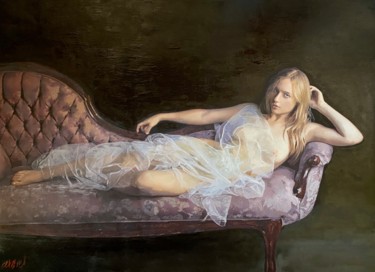 Peinture intitulée "The Girl Who Stole…" par William Oxer F.R.S.A., Œuvre d'art originale, Huile