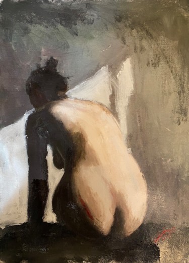 Painting titled "The Hidden Wound" by William Oxer F.R.S.A., Original Artwork, Acrylic