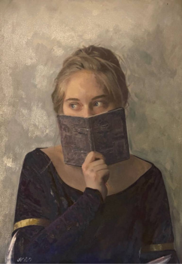 Painting titled "The Book Of Ravishm…" by William Oxer F.R.S.A., Original Artwork, Oil