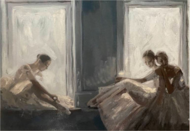 Painting titled "Rest" by William Oxer F.R.S.A., Original Artwork, Oil