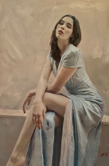 Painting titled "Shining Light" by William Oxer F.R.S.A., Original Artwork, Acrylic