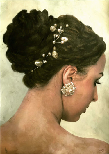 Painting titled "The Debutante" by William Oxer F.R.S.A., Original Artwork, Acrylic