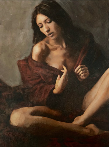 Pittura intitolato "Divine Thought" da William Oxer F.R.S.A., Opera d'arte originale, Acrilico