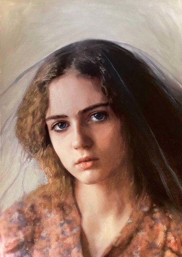 Pittura intitolato "Tristesse" da William Oxer F.R.S.A., Opera d'arte originale, Acrilico