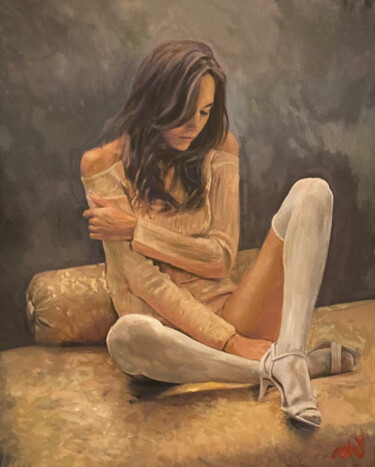 Painting titled "'Purity Within'" by William Oxer F.R.S.A., Original Artwork, Oil