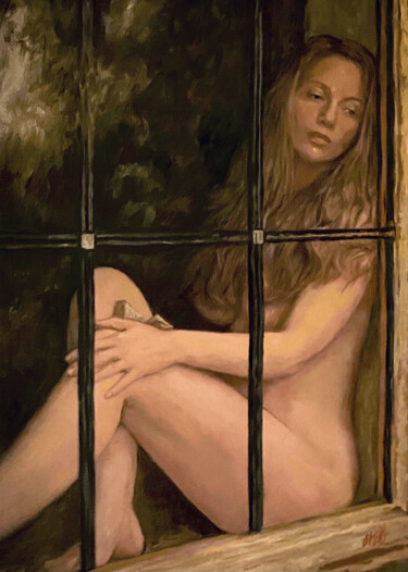 Peinture intitulée "'Through The Veil'" par William Oxer F.R.S.A., Œuvre d'art originale, Huile
