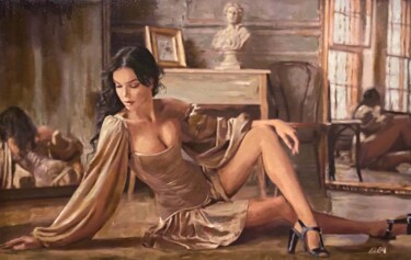 Painting titled "Fortuna Auctus" by William Oxer F.R.S.A., Original Artwork, Acrylic