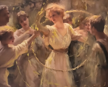 Painting titled "‘Circles Of Truth’…" by William Oxer F.R.S.A., Original Artwork, Oil Mounted on Other rigid panel