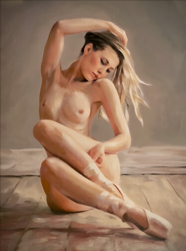 Painting titled "‘To Still The Danci…" by William Oxer F.R.S.A., Original Artwork, Oil