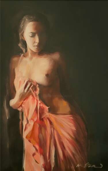 Schilderij getiteld "'Flux Eternal'" door William Oxer F.R.S.A., Origineel Kunstwerk, Olie