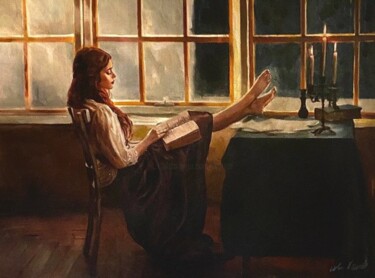 Картина под названием "'IN THE SILENCE OF…" - William Oxer F.R.S.A., Подлинное произведение искусства, Акрил