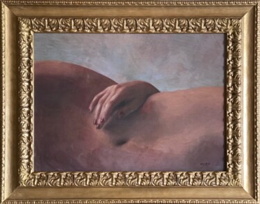 绘画 标题为“'Her Landscape'” 由William Oxer F.R.S.A., 原创艺术品, 油