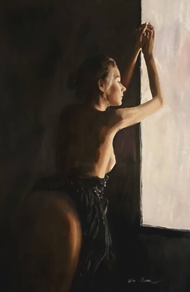 Painting titled "'The Anticipation'" by William Oxer F.R.S.A., Original Artwork, Oil