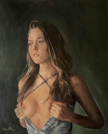 Schilderij getiteld "'The Reveal'" door William Oxer F.R.S.A., Origineel Kunstwerk, Olie