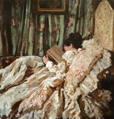 Malerei mit dem Titel "'Slumber'" von William Oxer F.R.S.A., Original-Kunstwerk, Öl