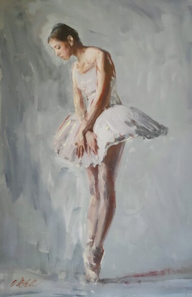 Painting titled "'Poised'" by William Oxer F.R.S.A., Original Artwork, Oil