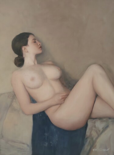 Malerei mit dem Titel "'The Muse'" von William Oxer F.R.S.A., Original-Kunstwerk, Öl