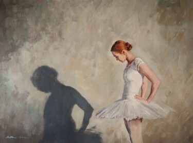 Painting titled "'Shadow Work'" by William Oxer F.R.S.A., Original Artwork, Oil