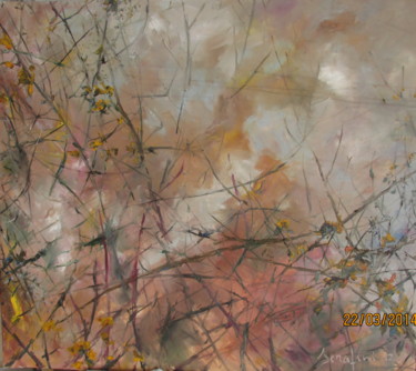 Pittura intitolato "dentro l' autunno" da William Serafini, Opera d'arte originale, Olio