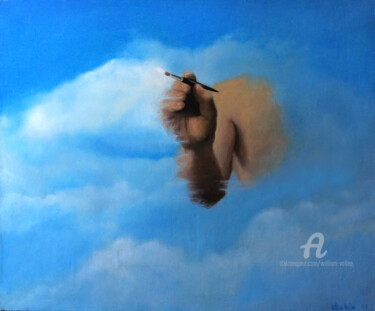 Painting titled "Dieu du Ciel" by William Vallée, Original Artwork, Oil