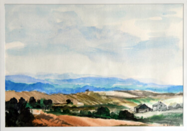 Painting titled "Pologne2" by William Vallée, Original Artwork, Watercolor