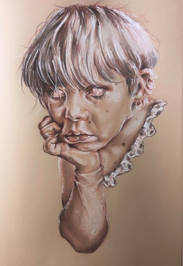 J’ai oublié qui je suis Dessin intitulée "J’ai oublié qui je…" par William Bernard, Œuvre d'art originale, Crayon