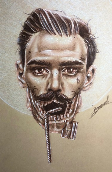 Cocaïne Drawing titled "Cocaïne" by William Bernard, Original Art, Pencil