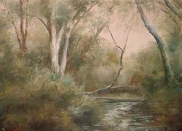 Painting titled "Sanborne Creek" by William Dunn, Original Artwork