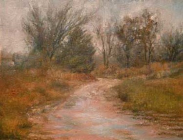 Painting titled "East trail of Sanbo…" by William Dunn, Original Artwork, Oil