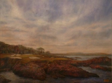 Painting titled "Cypress Point" by William Dunn, Original Artwork, Oil