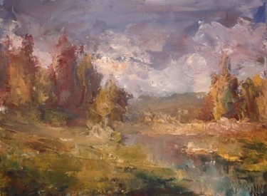 Painting titled "Essential Essence" by William Dunn, Original Artwork, Oil