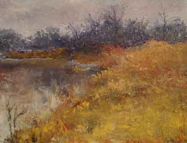 Painting titled "Prarrie winter" by William Dunn, Original Artwork, Oil