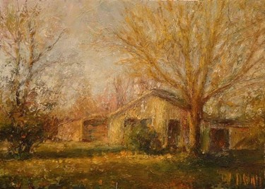 Painting titled "Orcher past" by William Dunn, Original Artwork, Oil