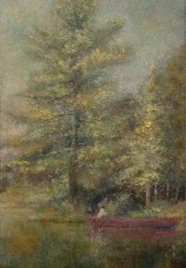 Painting titled "big pine cove" by William Dunn, Original Artwork, Oil