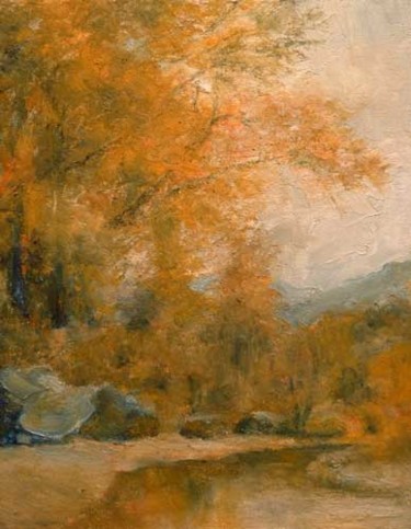 Painting titled "Autumn on the Rio G…" by William Dunn, Original Artwork, Oil