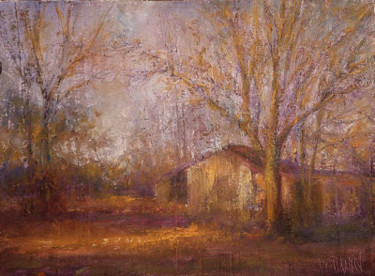 Painting titled "Autumn Past" by William Dunn, Original Artwork, Oil