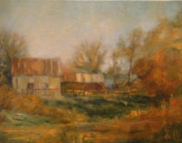Painting titled "Abandoned Autumn 2" by William Dunn, Original Artwork